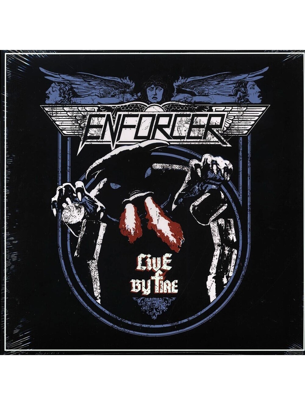 ENFORCER - LIVE BY FIRE LP VINYL RECORD GATEFOLD heavy metal thrash speed metal